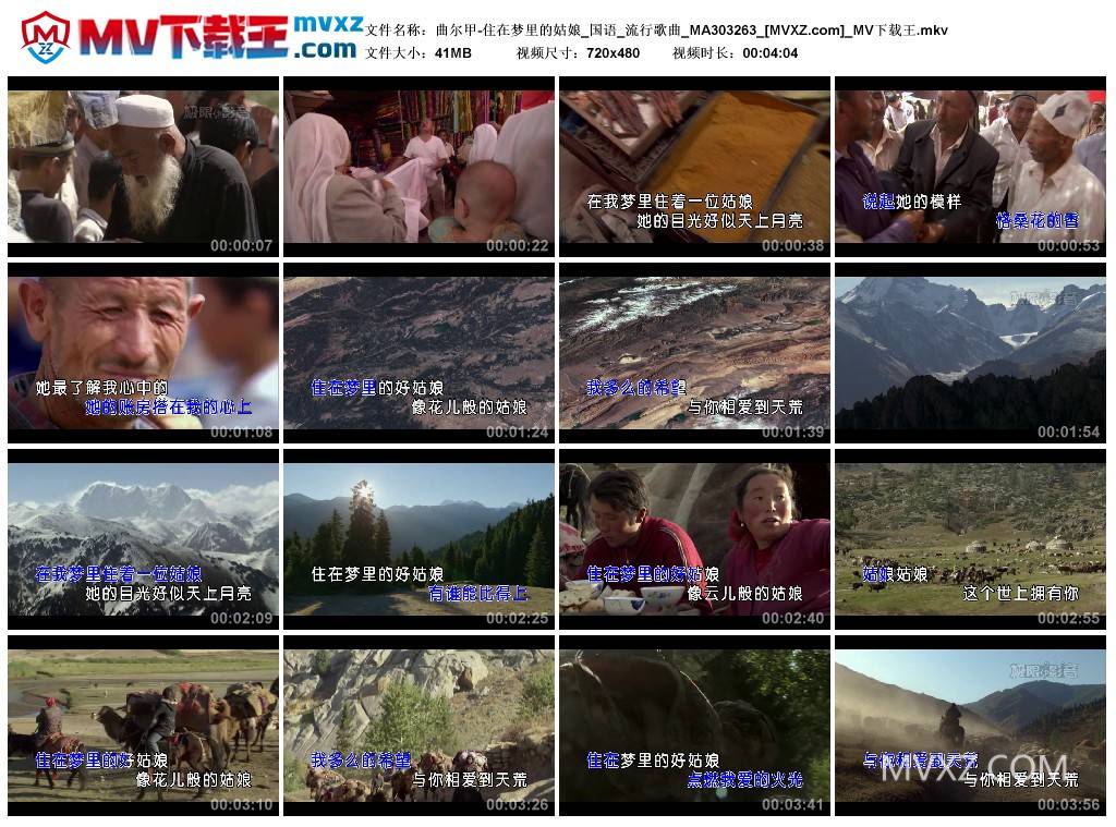 曲尔甲-住在梦里的姑娘_国语_流行歌曲_MA303263